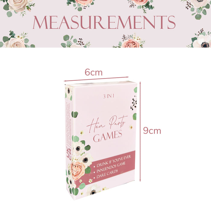 3 in 1 Hen Party Card Games What am I innuendos, Drink if you've ever and Dares