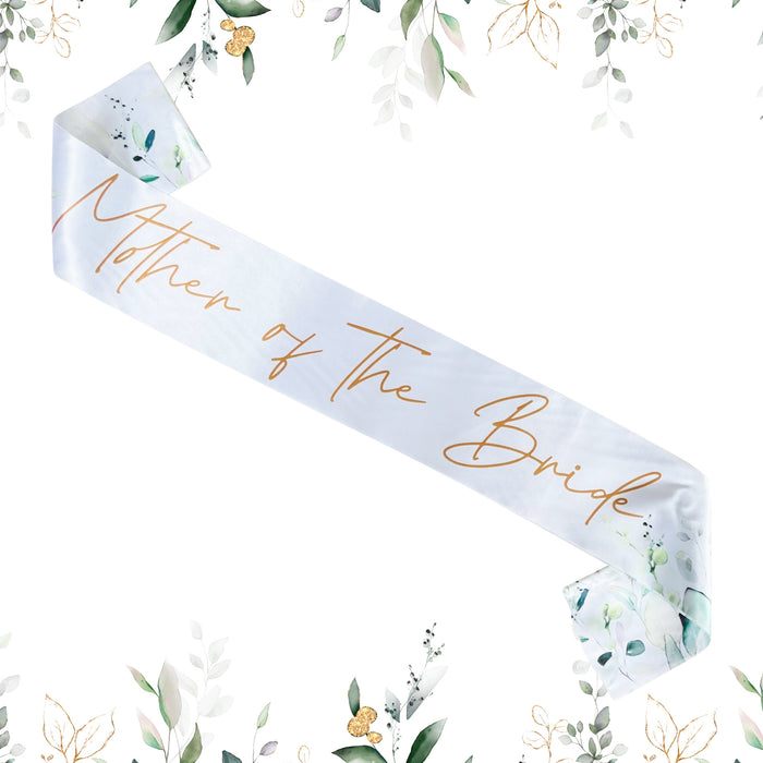 Hen Party Sashes Botanical Sage Green Floral