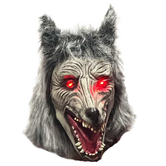 Childrens Kids Glowing Werewolf Wolf Fancy Dress Costume & Mask 7-14 Years Boys Girls