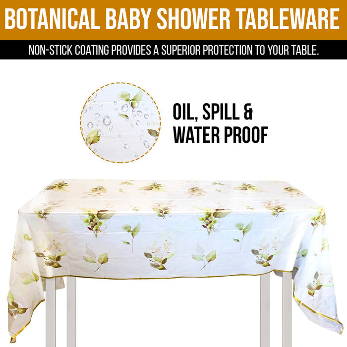 Baby Shower Tableware Set for 8,16 or 24 Guests (Cups, Plates, Napkins and Straws)