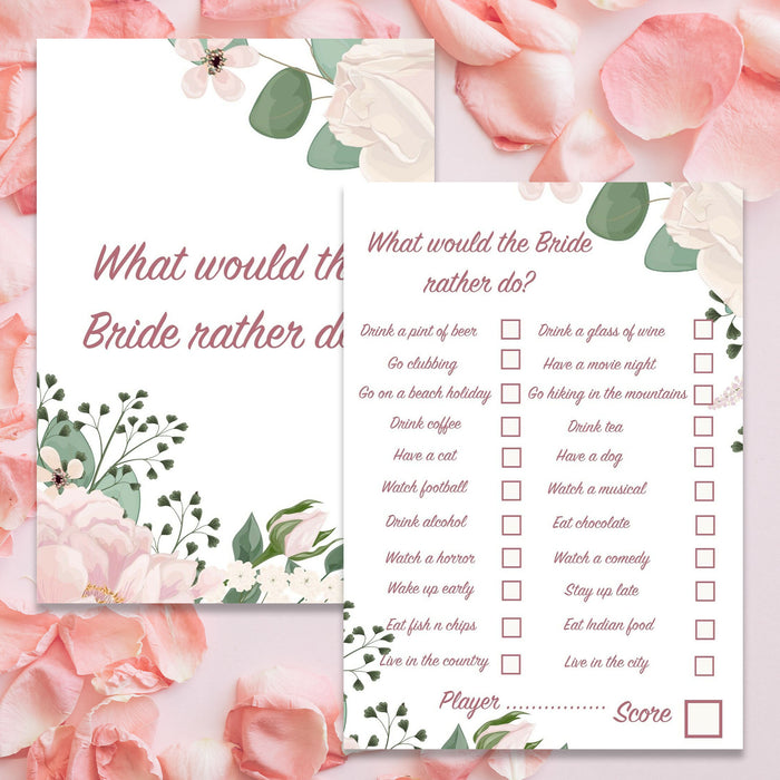 Pack of 48 Hen Party Card Games Advice Keepsake
